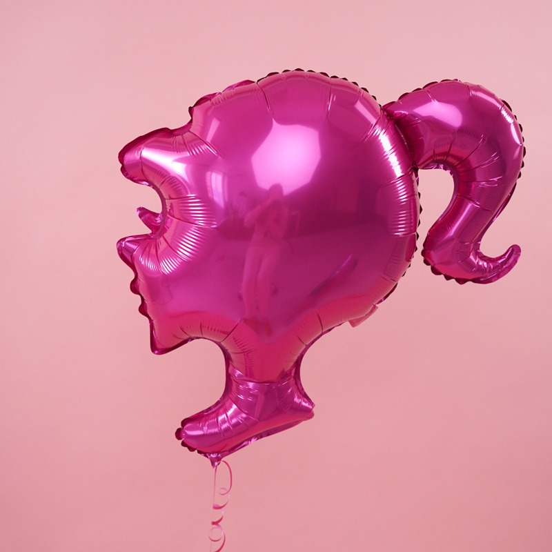 Шары набор 1 - фигурный воздушный шар в форме головы девушки