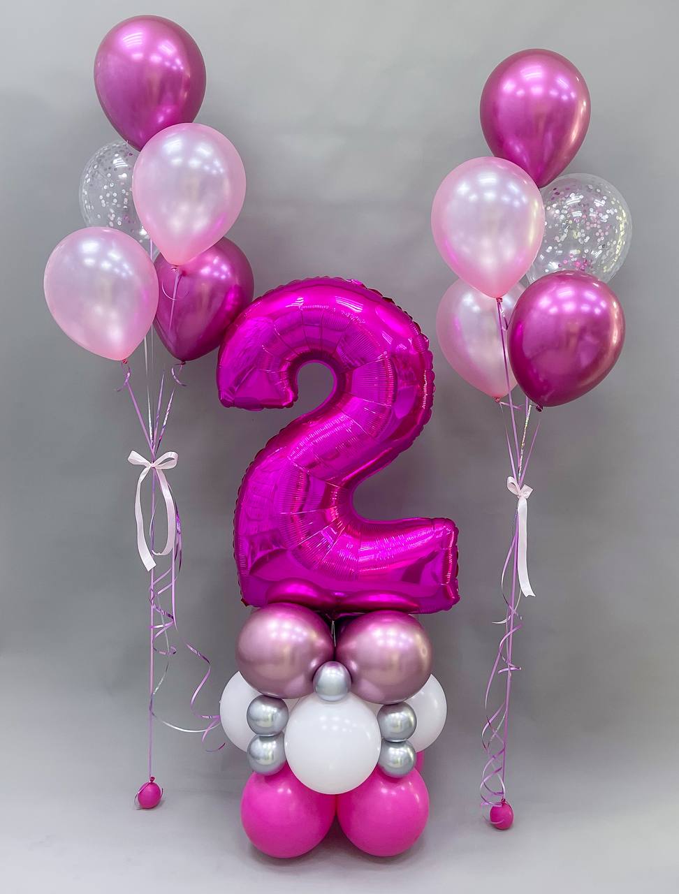 Набор воздушных шаров с цифрами 414