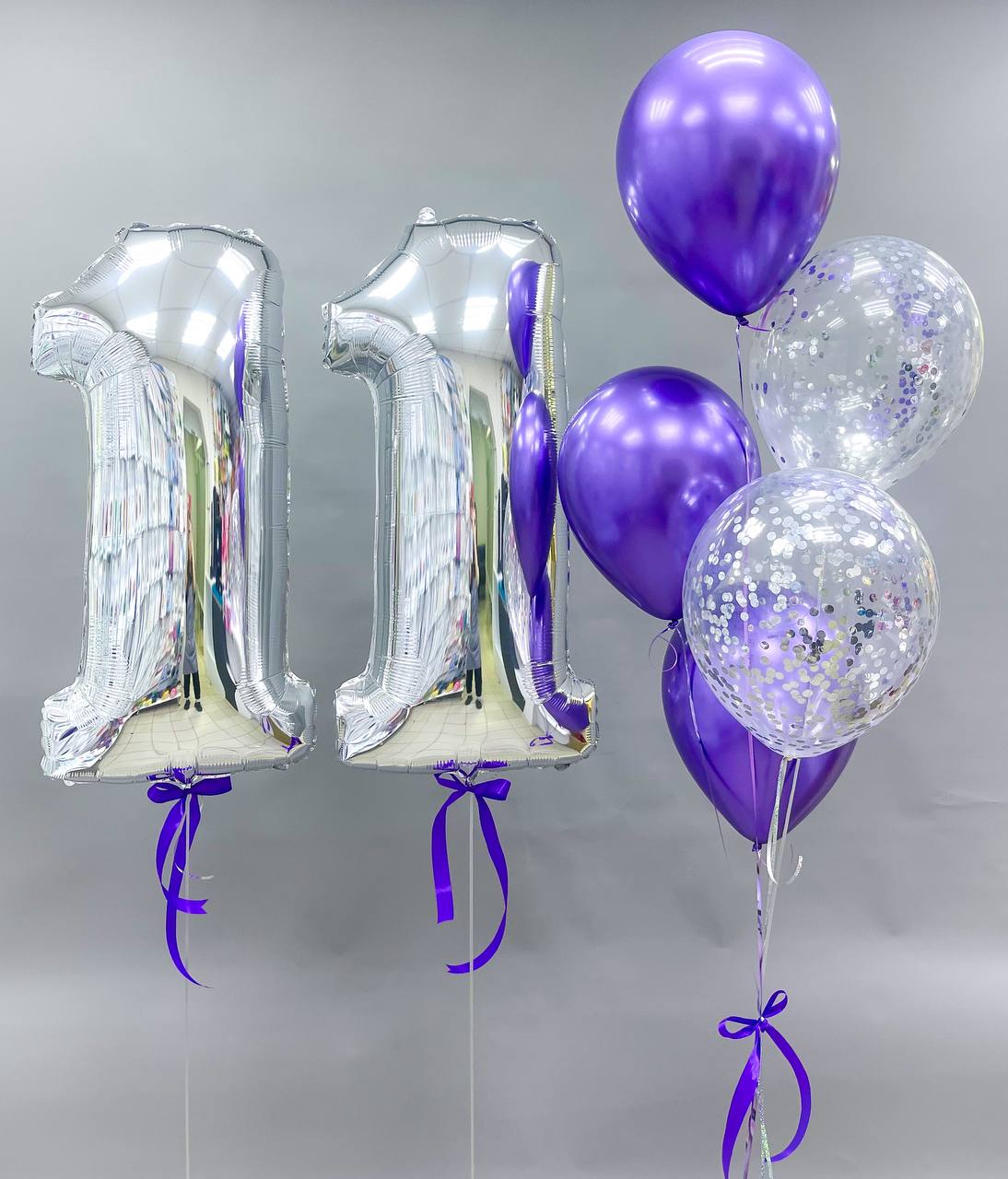 Набор воздушных шаров с цифрами 443