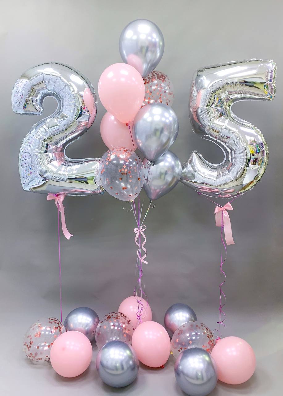 Набор воздушных шаров с цифрами 447