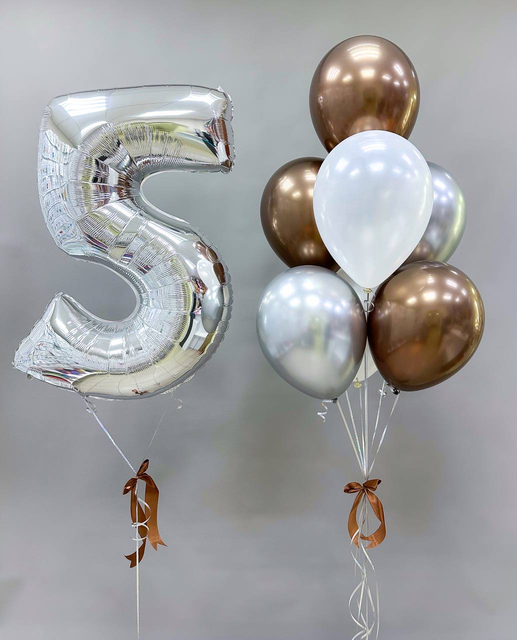 Набор воздушных шаров с цифрами 457