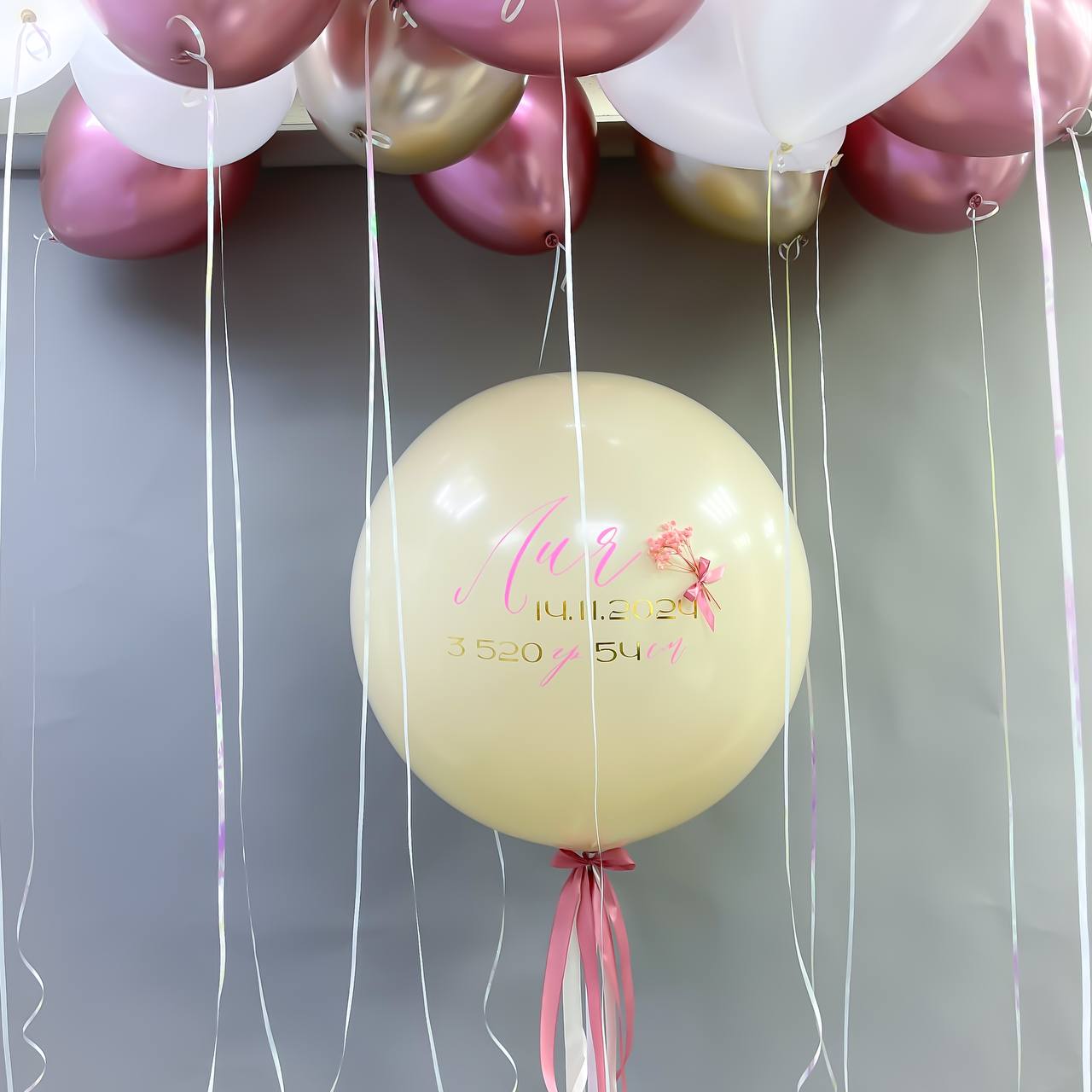 Набор воздушных шаров с большим шаром 614