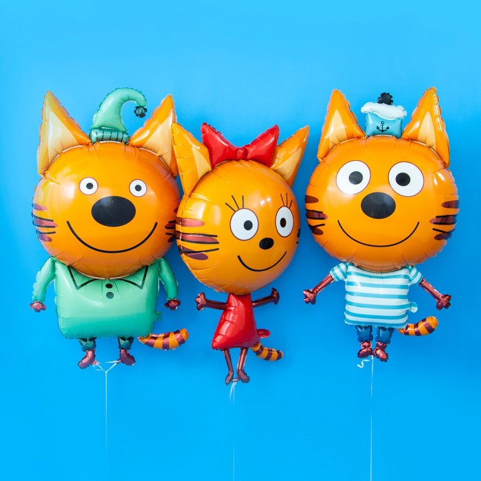 Фольгированная фигура Три кота