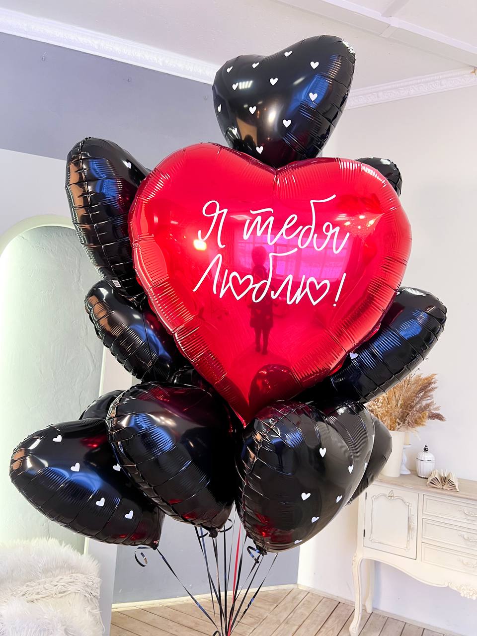 Набор воздушных шаров с большим сердцем 222